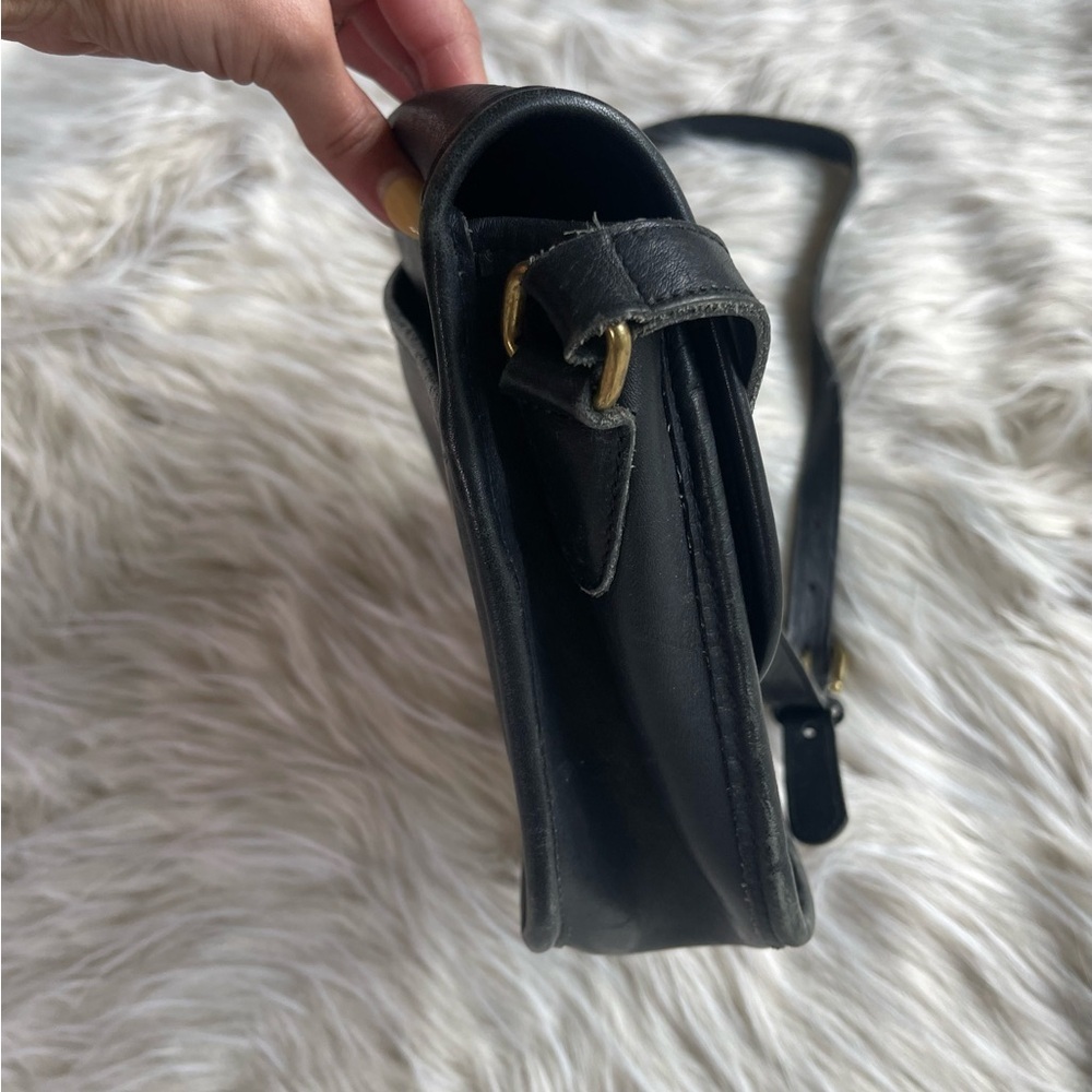Vintage Coach 9790 Black Leather Crossbody City Bag Purse - Picture 6 of 10
